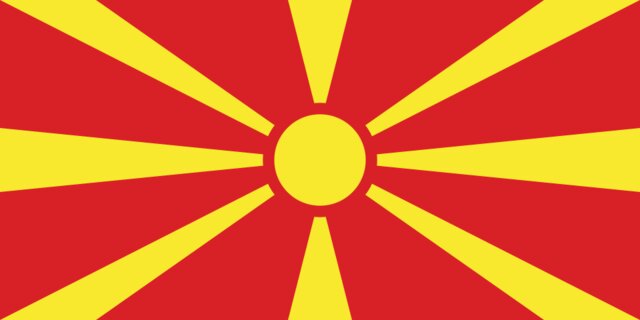 North Macedonia flag